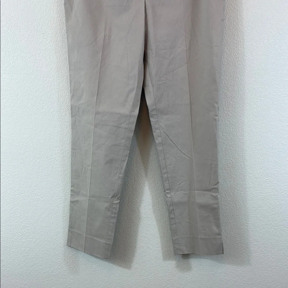 Lafayette 148 Tan Chinos Classic Straight-Leg Pants Size 10 - Picture 3 of 10